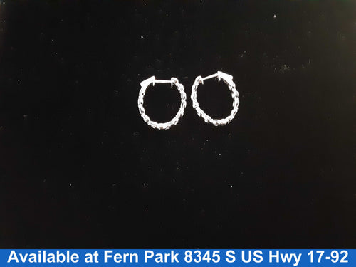 Earrings - White Gold 14k (.585) 7.3 grams