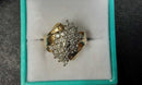 Women's Ring - Yellow Gold 14k (.585) 7.1 grams Size 9.5