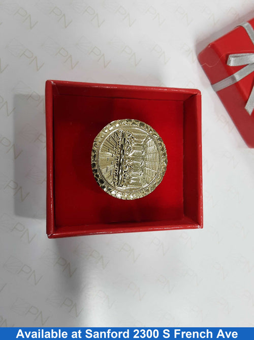 Men's Ring - Yellow Gold 10k (.417) 7.2 grams Size 12.5