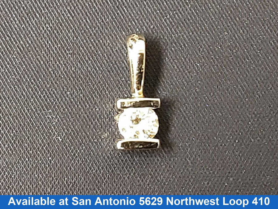 Diamond Pendant - White Gold 14k (.585) 0.6 grams