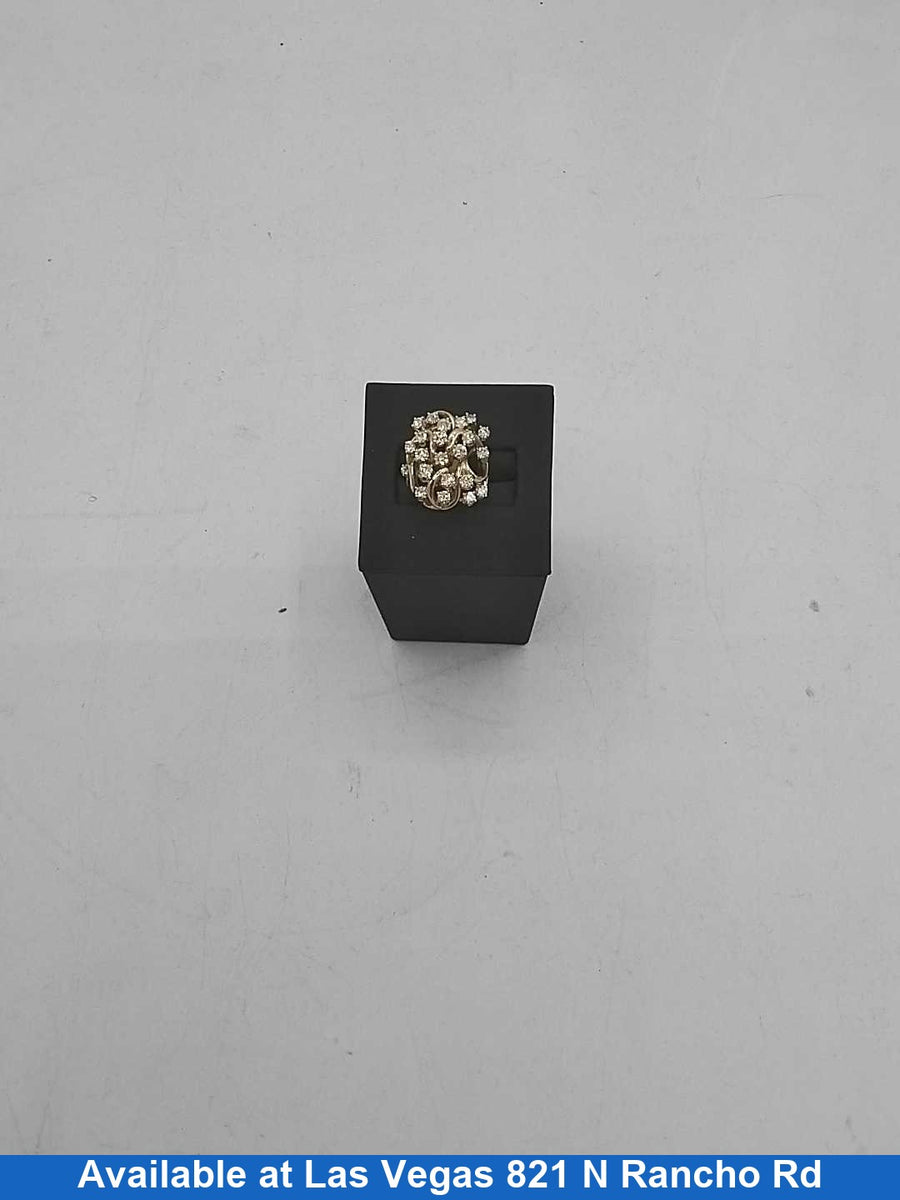Women's Ring - Yellow Gold 14k (.585) 9.7 grams Size 20