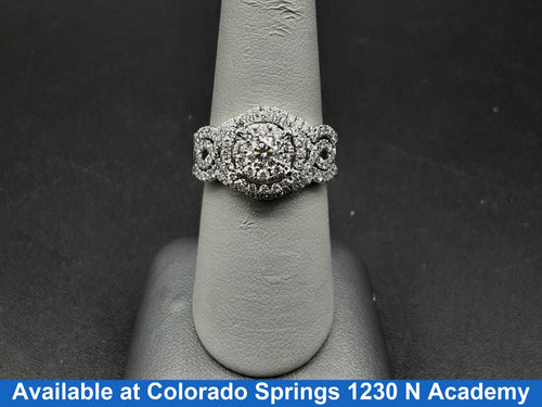 Ring - Wedding Band - White Gold 14k (.585) 10.8 grams Size 7.5