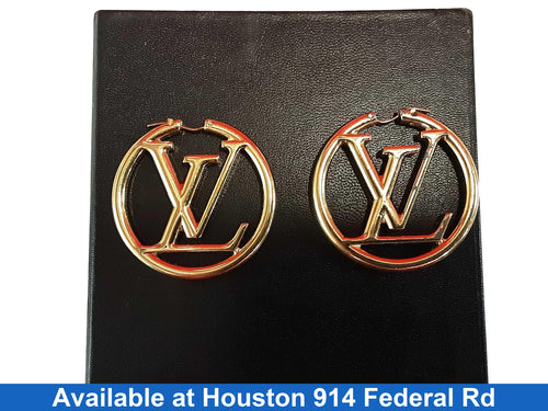 Louis Vuitton Lv Hoop Earrings Gold Other Collectible