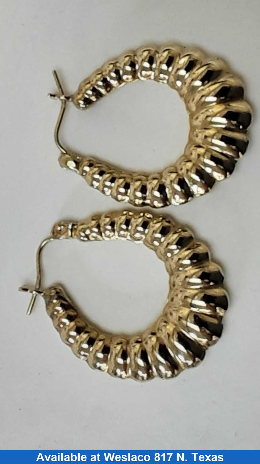 Shrimp Earrings - Yellow Gold 10k (.417) 2.9 grams