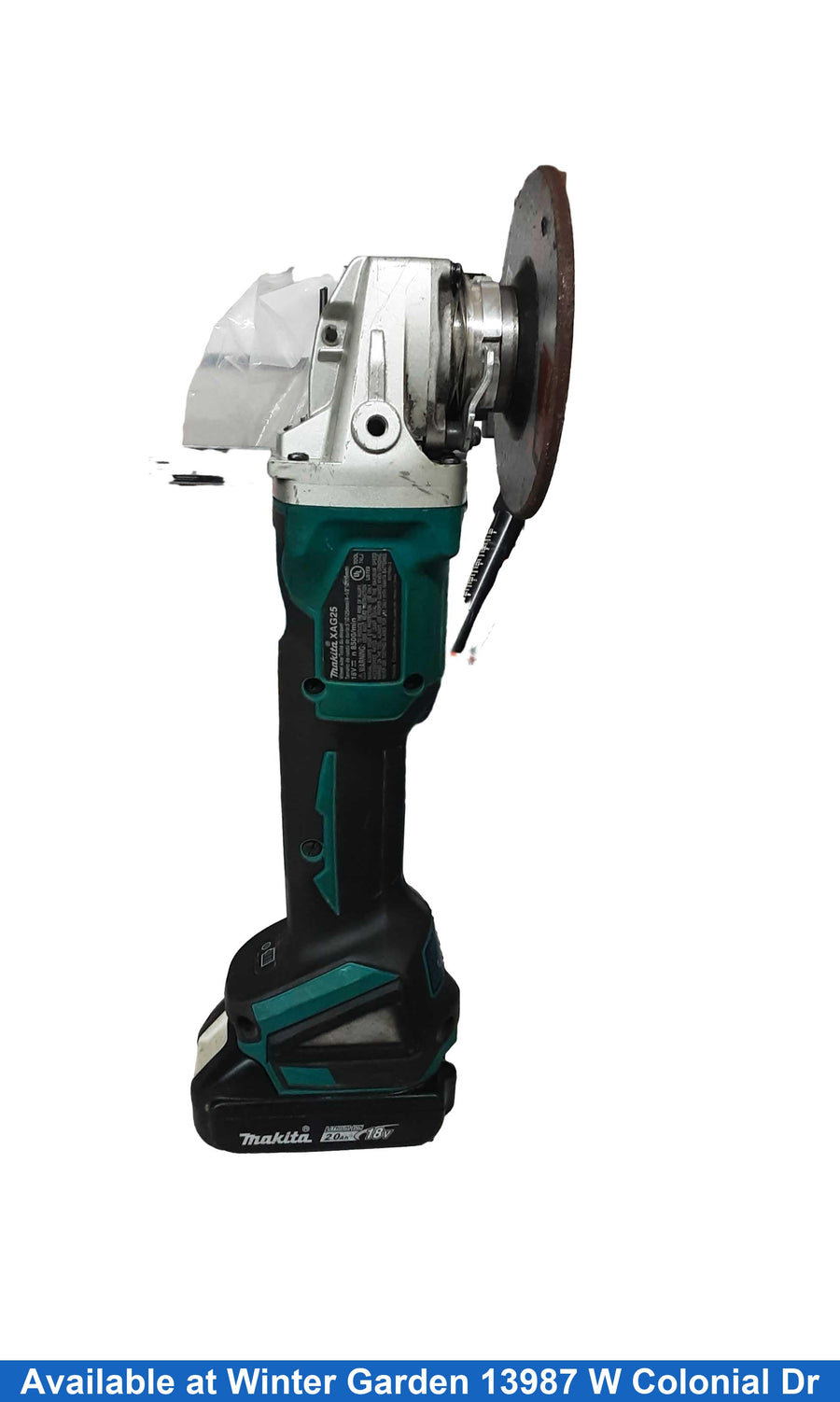 Makita Xag25 Blue Cordless Grinder