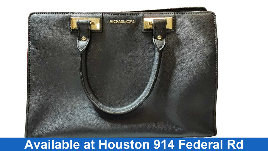 Michael Kors 38h7gqns7l Black Purse / Handbag