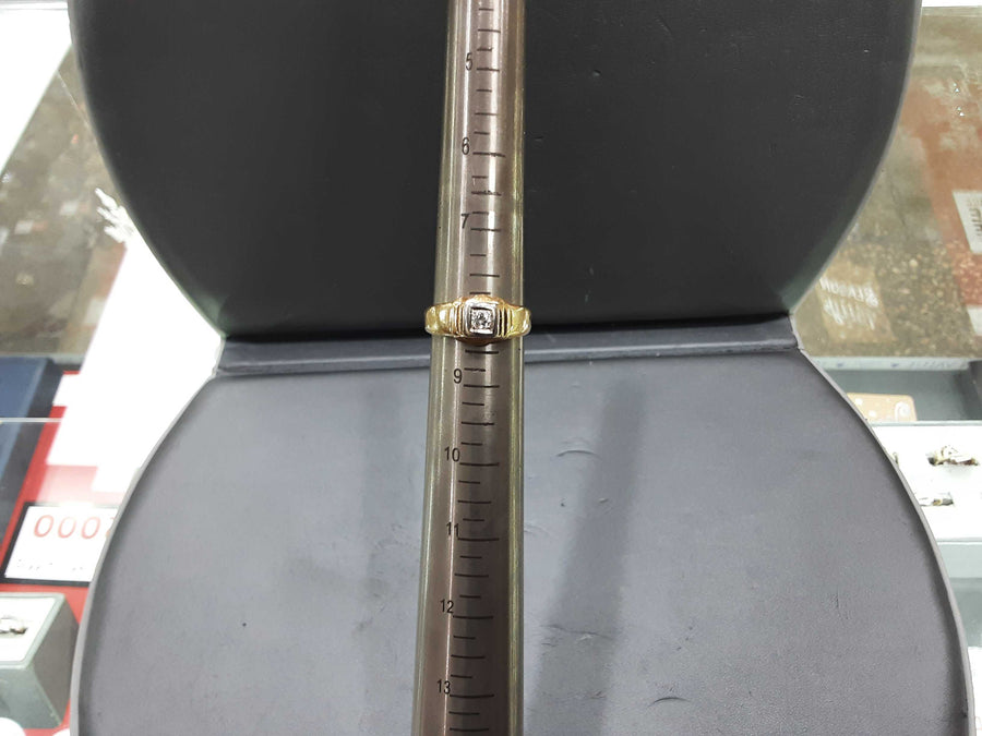 Men's Ring - Yellow Gold 14k (.585) 5.6 grams Size 8.5