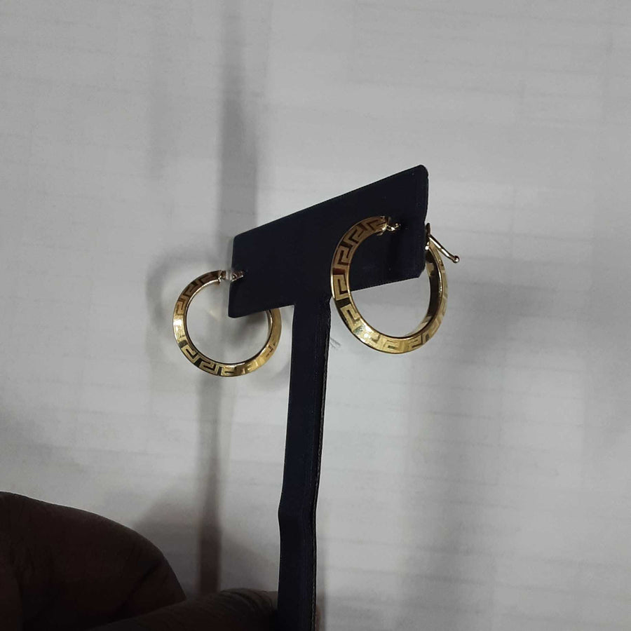 Hoop Earrings - Yellow Gold 10k (.417) 1.7 grams