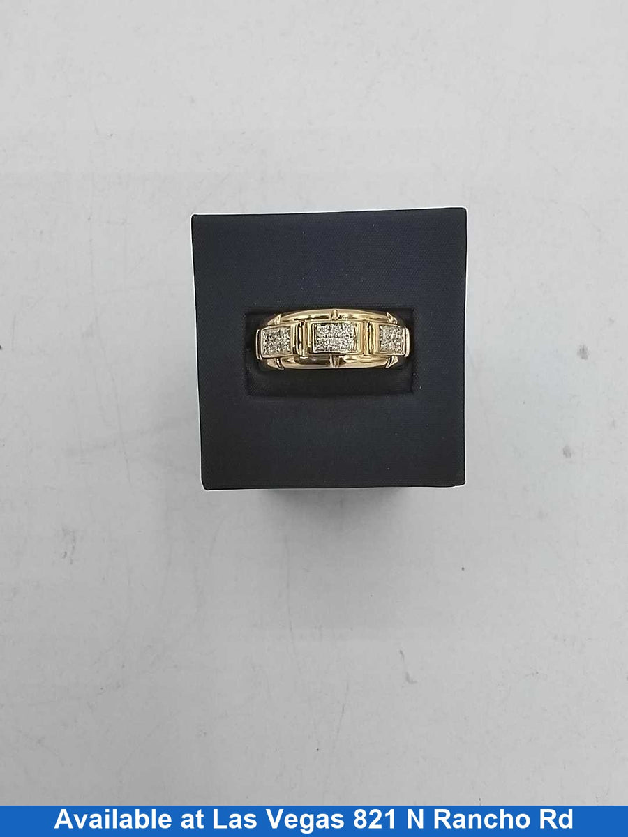 Men's Ring - Yellow Gold 10k (.417) 5.6 grams Size 20