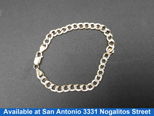 Cuban Link Bracelet - Yellow Gold 10k (.417) 6.4 grams 8 inch