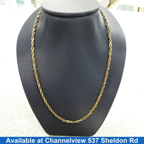 Rope Chain - Yellow Gold 10k (.417) 9.5 grams 16 inch