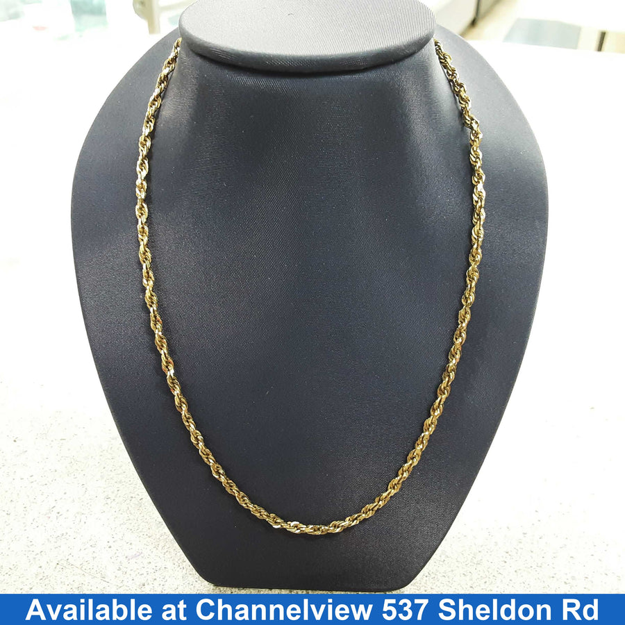 Rope Chain - Yellow Gold 10k (.417) 9.5 grams 16 inch