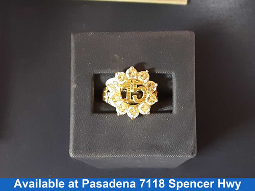 Women's Ring - Yellow Gold 14k (.585) 4.6 grams Size 20