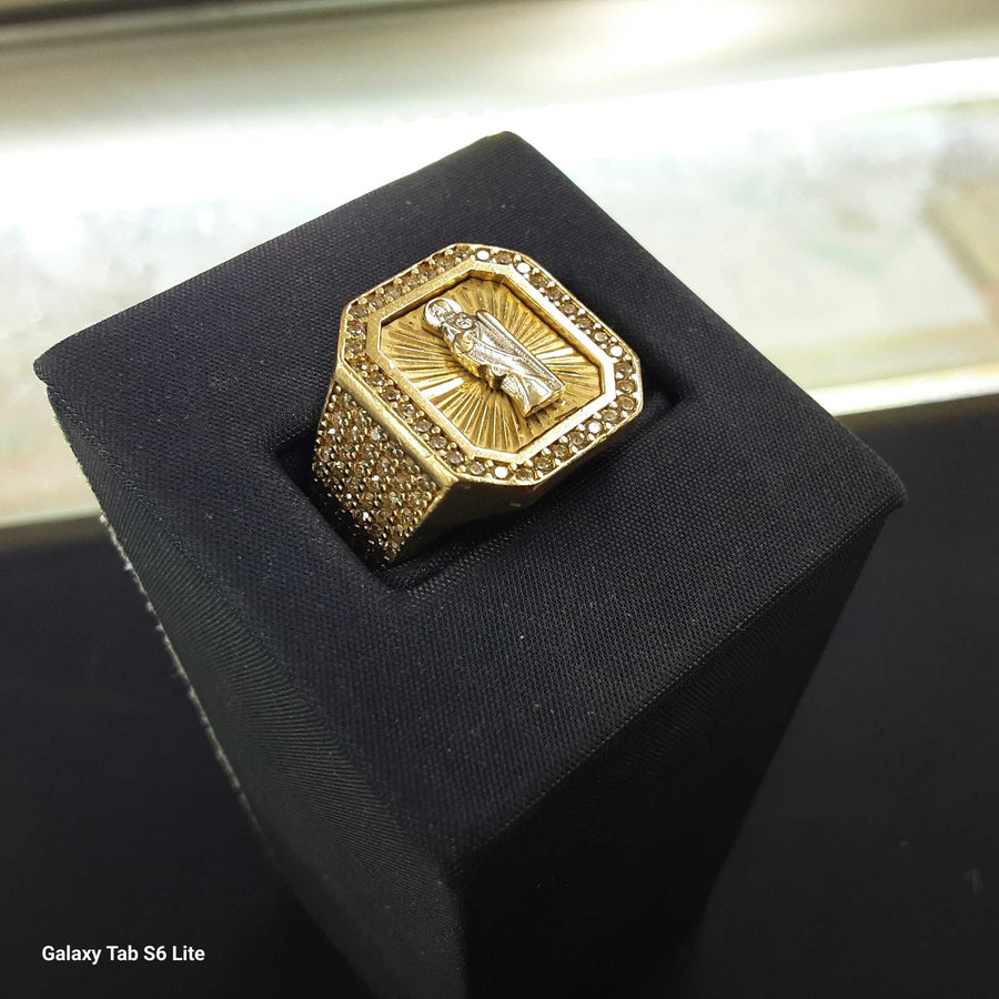 Men's Ring - Yellow Gold 10k (.417) 7.9 grams Size 9.5