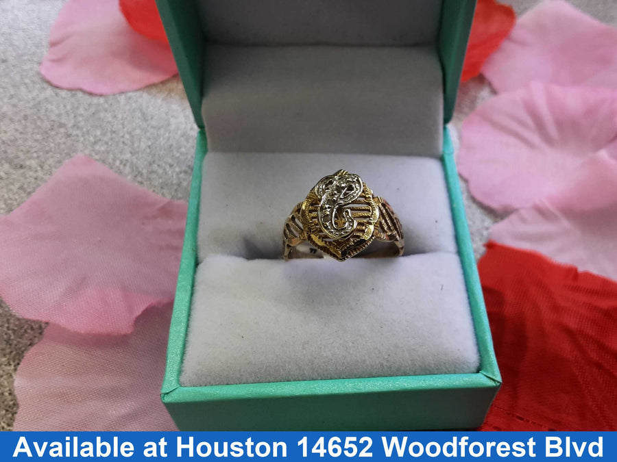 Women's Ring - Yellow Gold 10k (.417) 2.5 grams Size 6