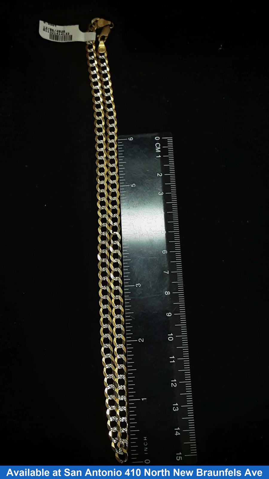 Cuban Link Chain - Yellow Gold 10k (.417) 13.2 grams 18 inch