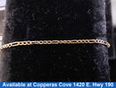 Figaro Bracelet - Yellow Gold 10k (.417) 0.5 grams 7 inch