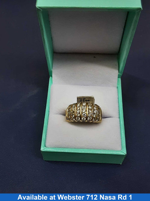 Ring - Wedding Band - Yellow Gold 14k (.585) 7.3 grams Size 5.5