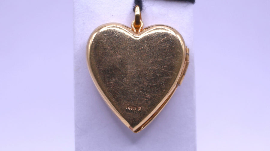 Locket Pendant - Yellow Gold 14k (.585) 3.6 Grams