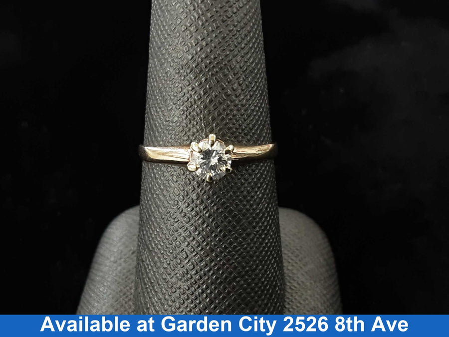Ring - Engagement Set - Yellow Gold 14k (.585) 1.9 grams Size 8