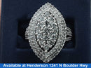 Women's Ring - White Gold 14k (.585) 9.1 grams Size 20