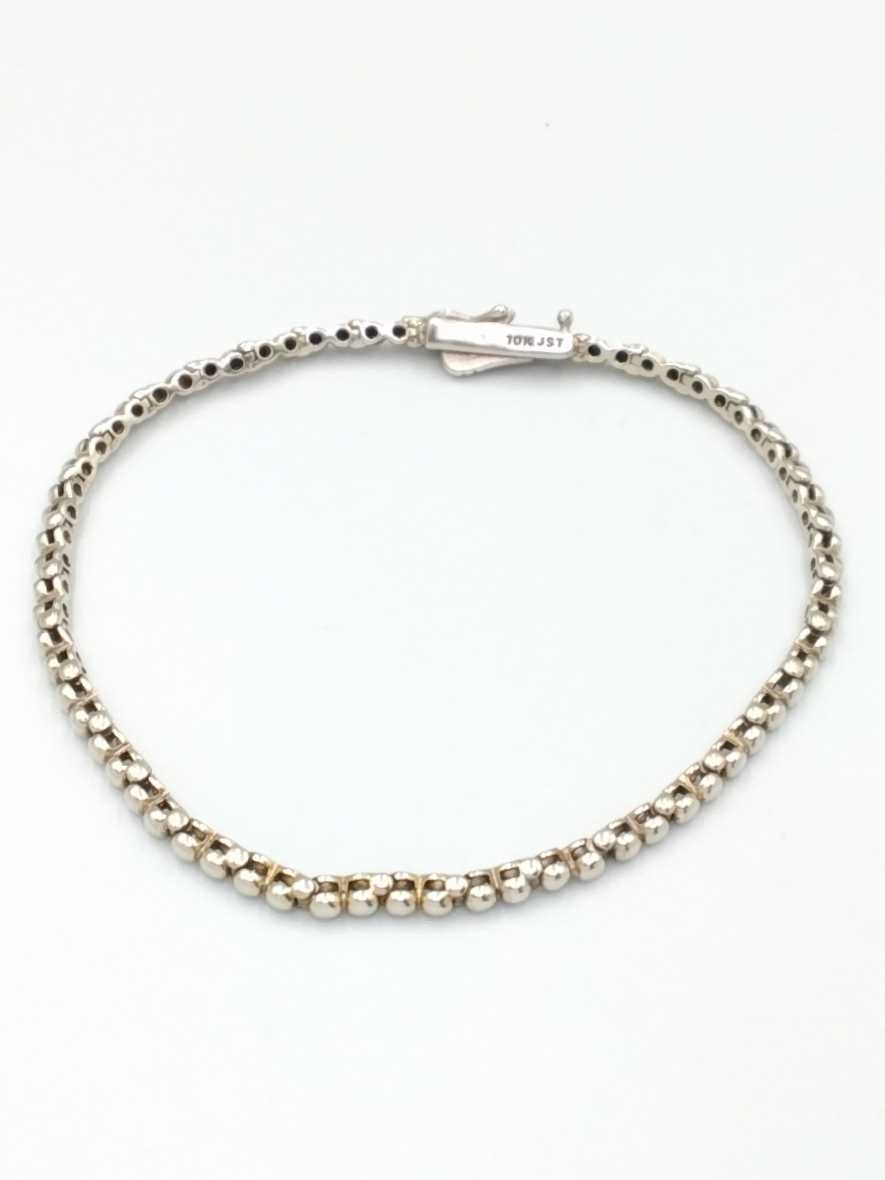 Bead Bracelet - White Gold 10k (.417) 7.2 grams 7 inch