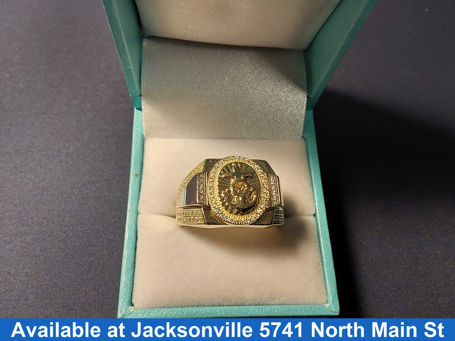 Men's Ring - Yellow Gold 14k (.585) 8.4 grams Size 10