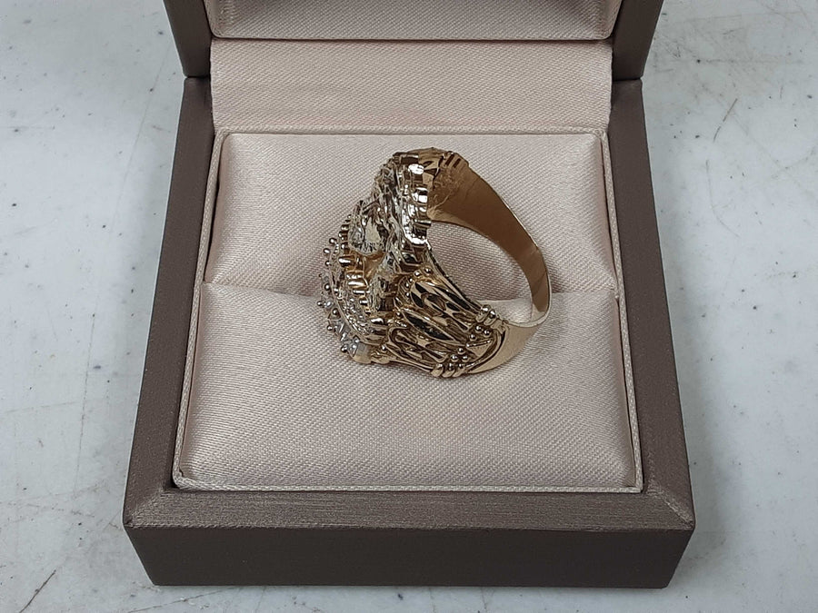 Men's Ring - Yellow Gold 10k (.417) 4.7 grams Size 12