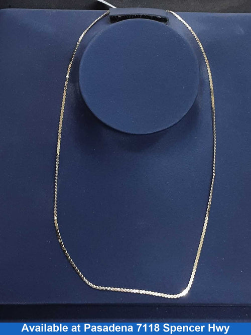 Serpentine Chain - Yellow Gold 14k (.585) 2.7 grams 15 inch