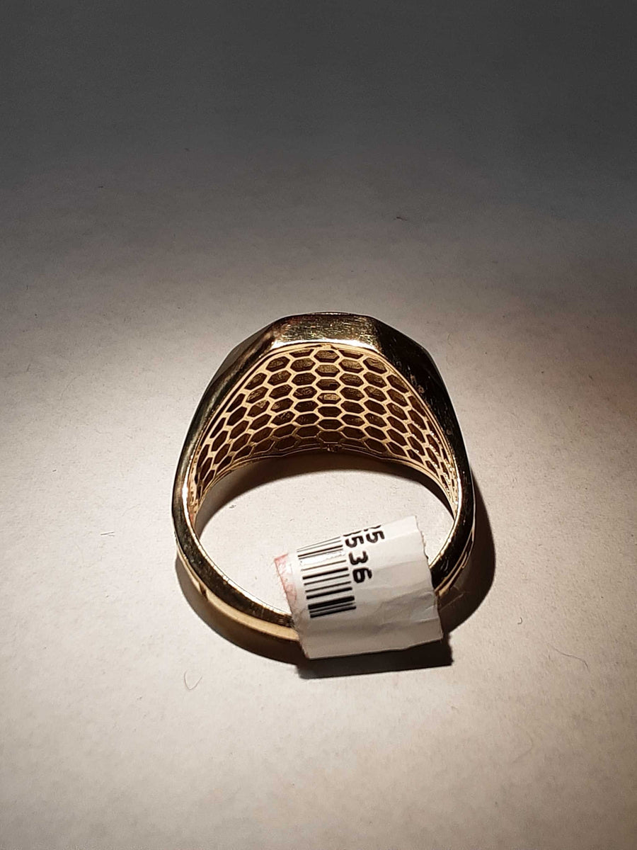 Men's Ring - Yellow Gold 14k (.585) 7.4 grams Size 10.5