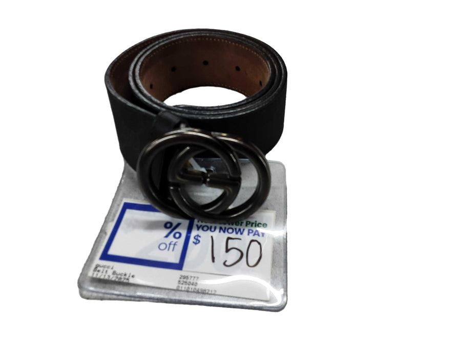 Gucci 295777 Black Belt / Buckle