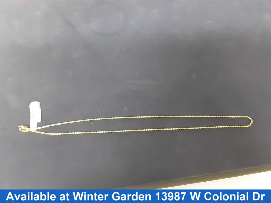 Rope Chain - Yellow Gold 14k (.585) 4.4 grams 21 inch