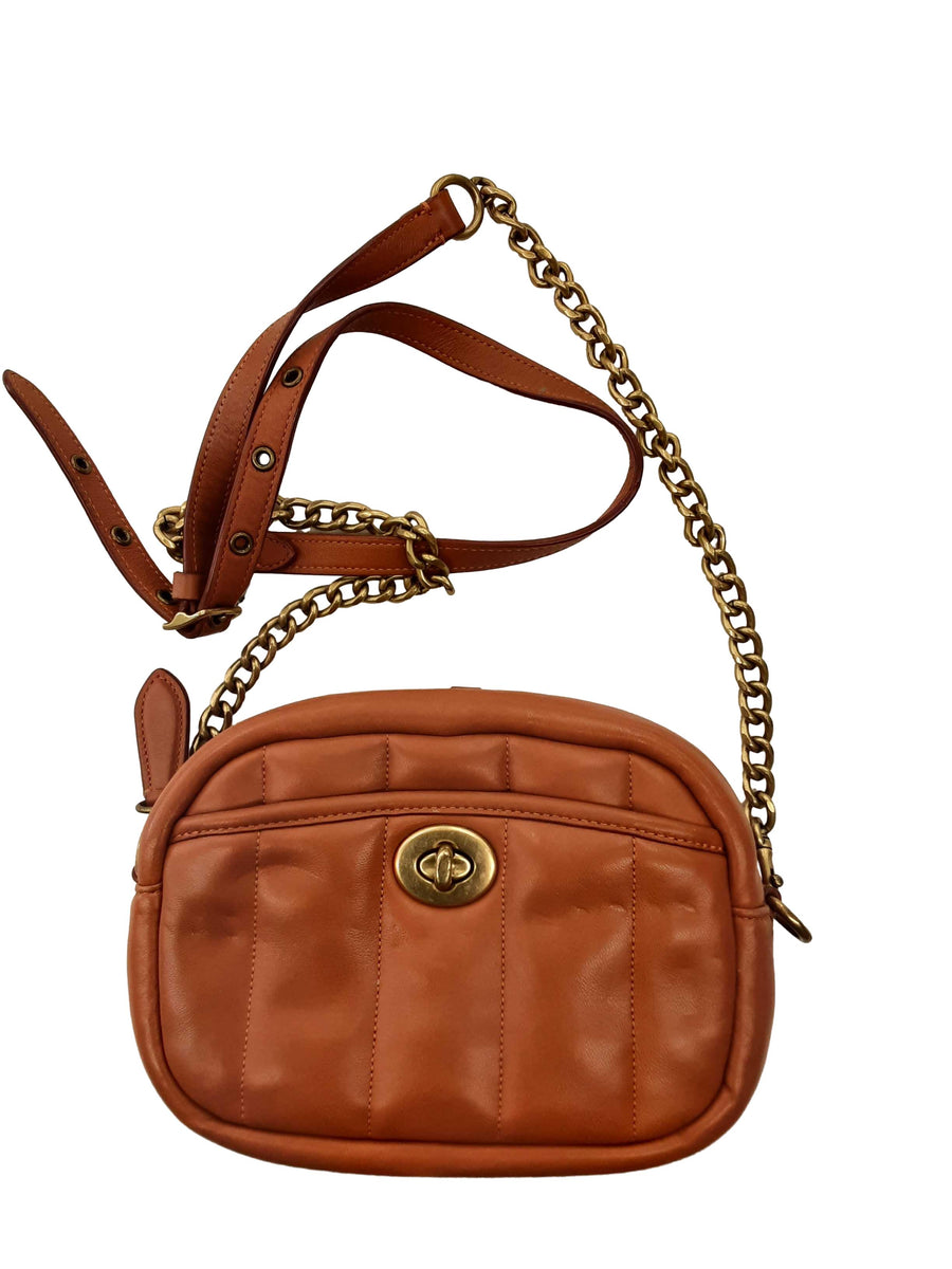 Coach Smal Camera Bag Orange Purse / Handbag
