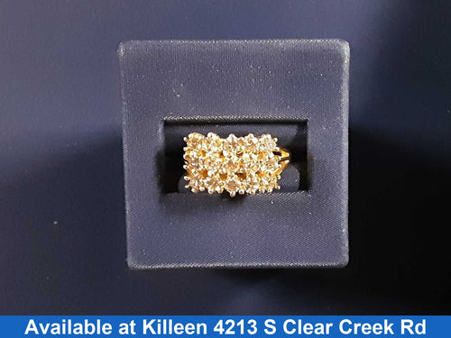 Women's Ring - Yellow Gold 14k (.585) 4.8 grams Size 7.5