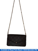 Louis Vuitton Felicie Pochette Brown Purse / Handbag