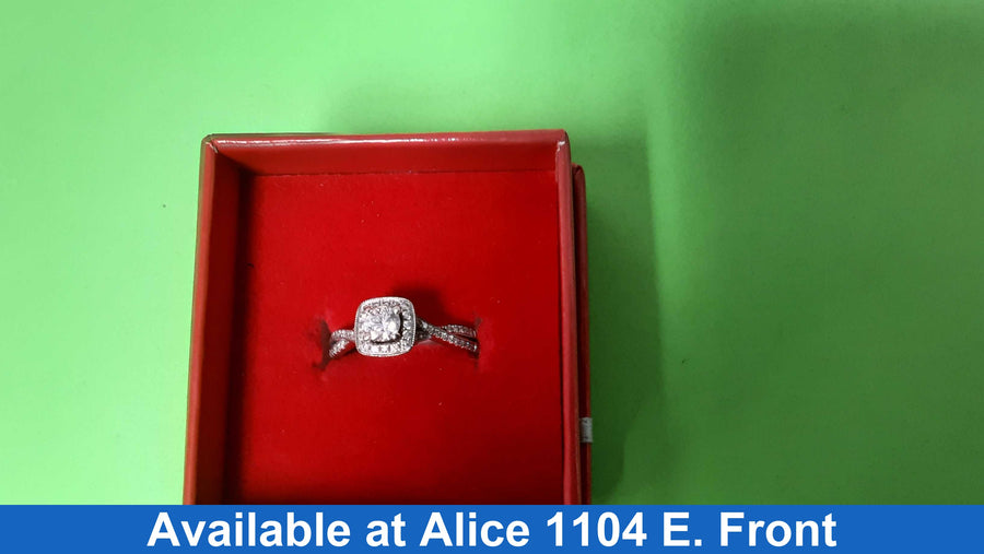Ring - Engagement Set - White Gold 14k (.585) 3.3 grams Size 6