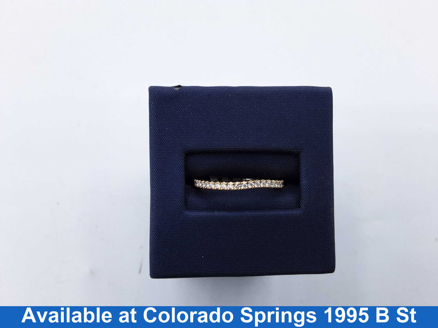 Women's Ring - Anniversary - Yellow Gold 14k (.585) 2.3 grams Size 7