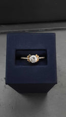 Women's Ring - Solitaire - Yellow Gold 10k (.417) 1.6 grams Size 6.5