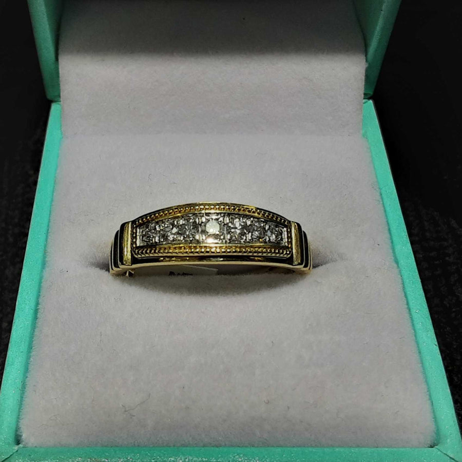 Men's Ring - Yellow Gold 10k (.417) 3.2 grams Size 8