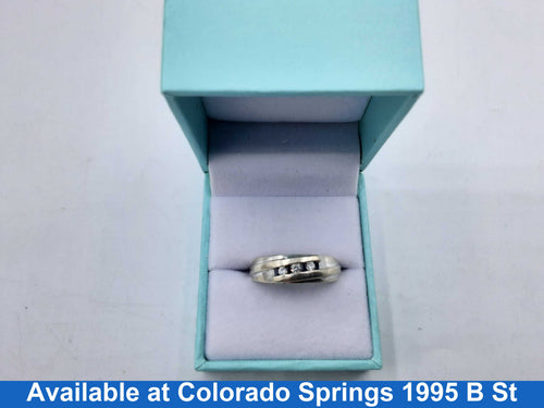 Men's Ring - White Gold 10k (.417) 3.4 grams Size 9.5