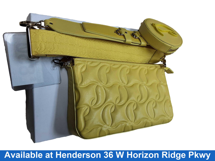 Christian Louboutin Loubila Yellow Purse / Handbag