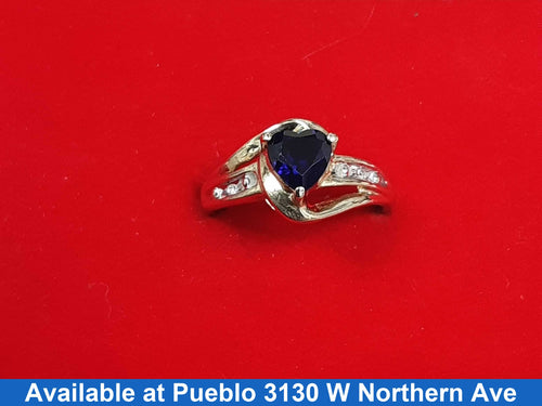 Women's Ring - Yellow Gold 10k (.417) 2.1 grams Size 7