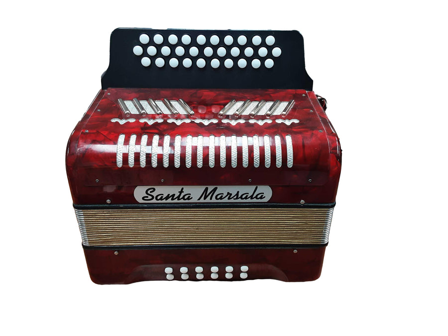 Santamarsala Red Button Accordion