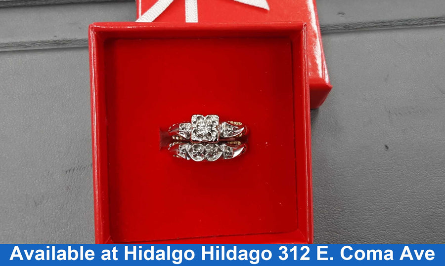 Ring - Engagement Set - Yellow Gold 14k (.585) 4.7 grams Size 20