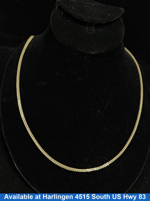 Woven Chain - Yellow Gold 10k (.417) 6.3 grams 24 inch