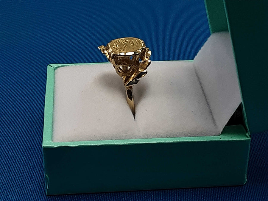 Men's Ring - Yellow Gold 14k (.585) 3.4 grams Size 6