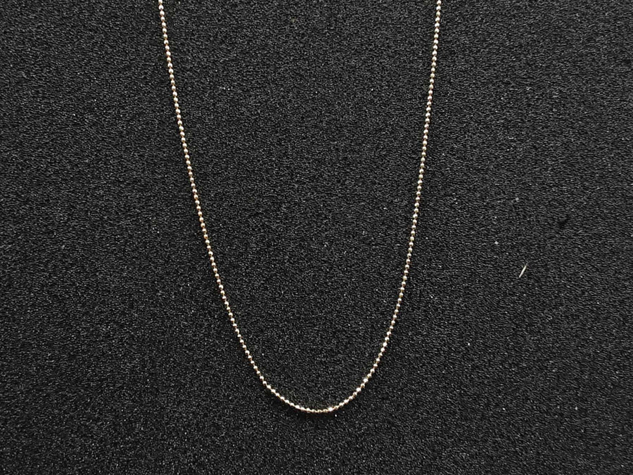 Bead Chain - Yellow Gold 14k (.585) 1.9 grams 18 inch
