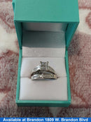 Ring - Engagement Set - White Gold 10k (.417) 8.4 grams Size 10