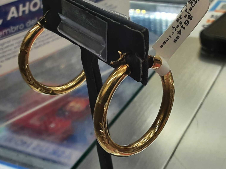 Bangle Earrings - Yellow Gold 14k (.585) 4.3 grams