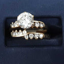 Ring - Engagement Set - Yellow Gold 10k (.417) 4.2 grams Size 6.5